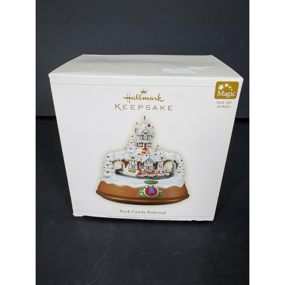 Hallmark Keepsake Rock Candy Railroad 2006 Ornament Magic Light Sound Motion